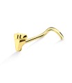 Foot Silver Curved Nose Stud NSKB-87